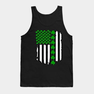 Saint Patricks Day Shamrock flag Tank Top